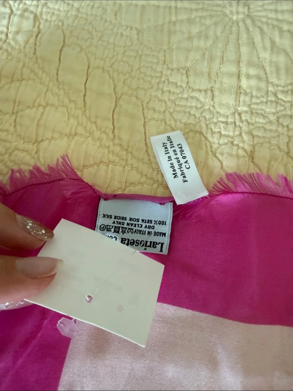Moschino Teddy silk scarf